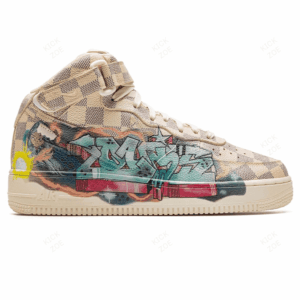 Louis Vuitton x Nike Air Force 1 Mid 'By Virgil Abloh Graffiti'